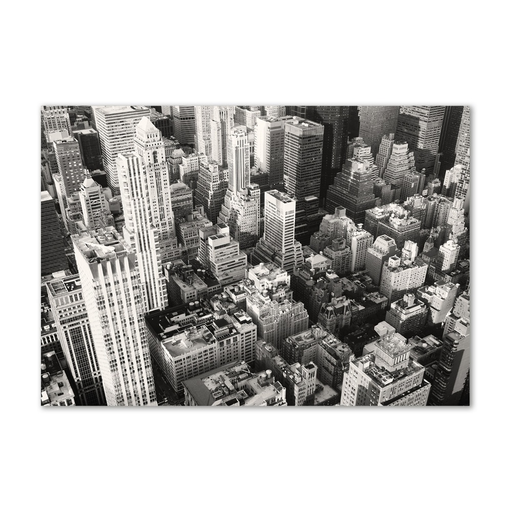 Fotoobraz skleněný na stěnu do obýváku New York ptačí pohled