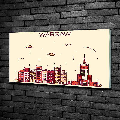 Foto obraz sklo tvrzené Varšava Polsko