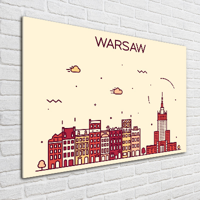 Foto obraz sklo tvrzené Varšava Polsko