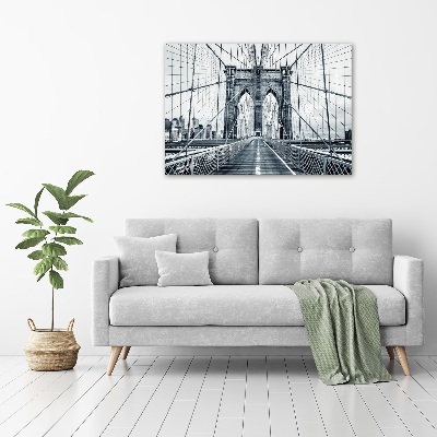 Foto obraz sklo tvrzené Brooklynský most