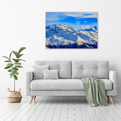 Moderní foto obraz na stěnu Alpy zima