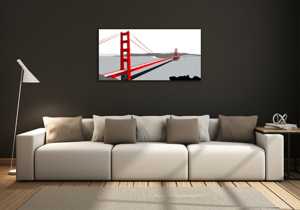 Foto obraz sklo tvrzené Most San Francisco