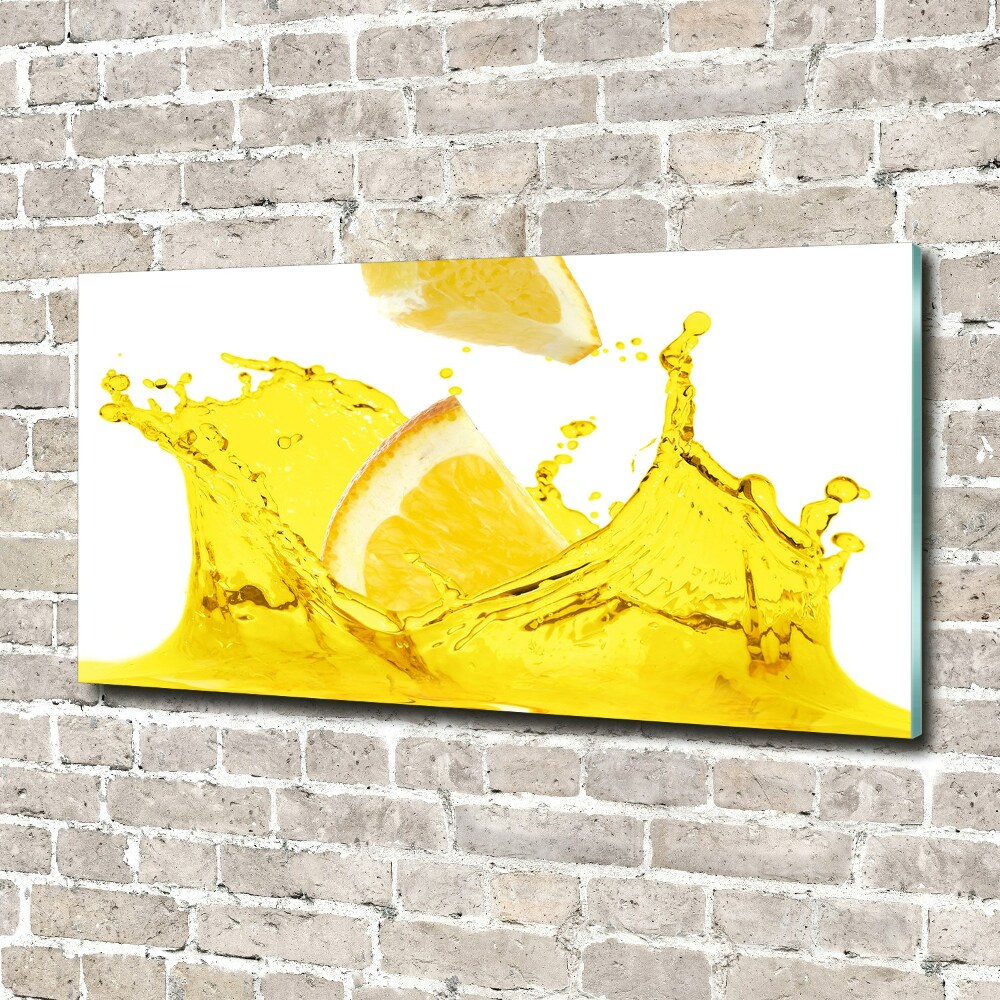 Foto obraz sklo tvrzené Plátky citronu