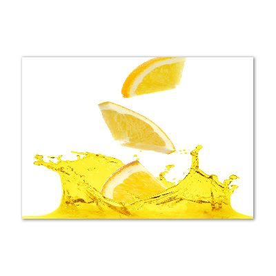 Foto obraz sklo tvrzené Plátky citronu