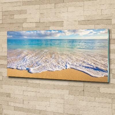 Fotoobraz na skle Havajská pláž