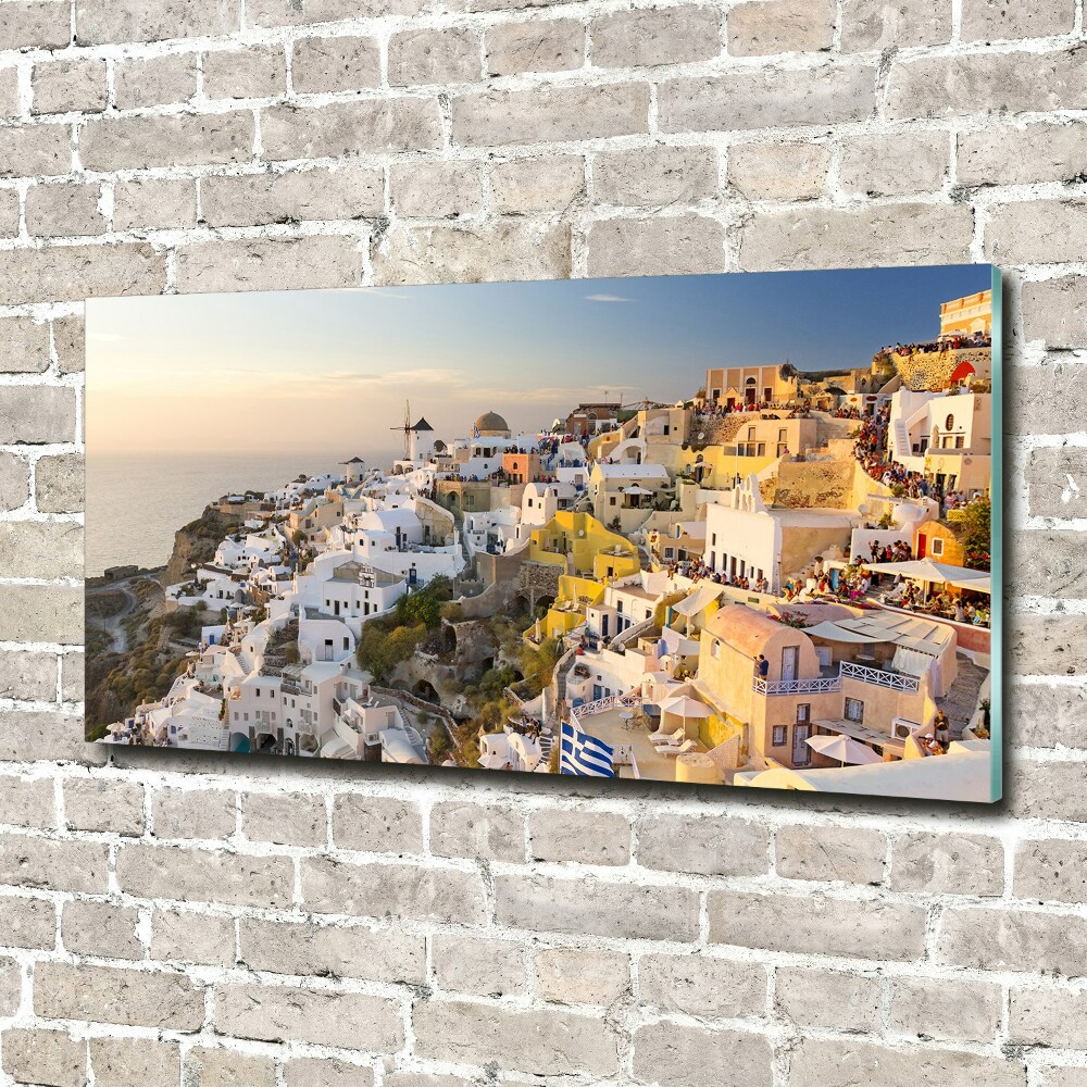 Foto obraz skleněný horizontální Santorini Řecko