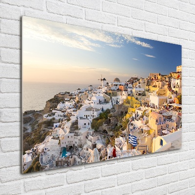 Foto obraz skleněný horizontální Santorini Řecko