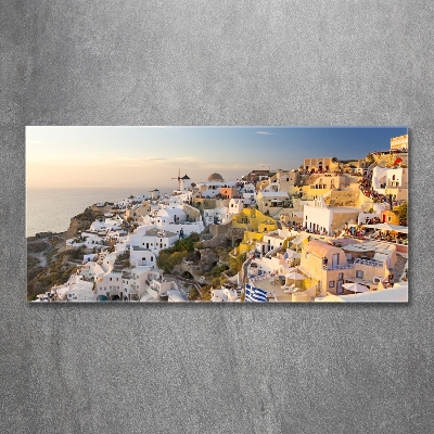 Foto obraz skleněný horizontální Santorini Řecko