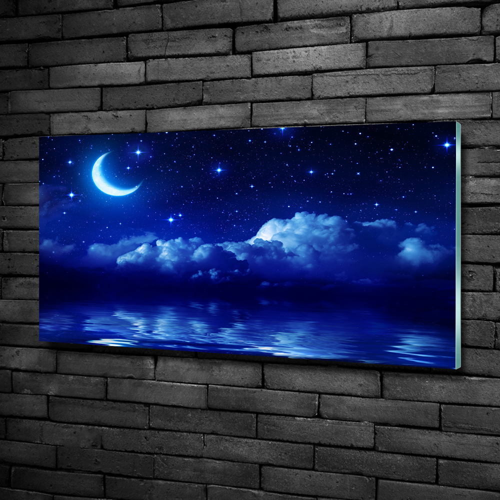 Moderní skleněný obraz z fotografie Noční nebe