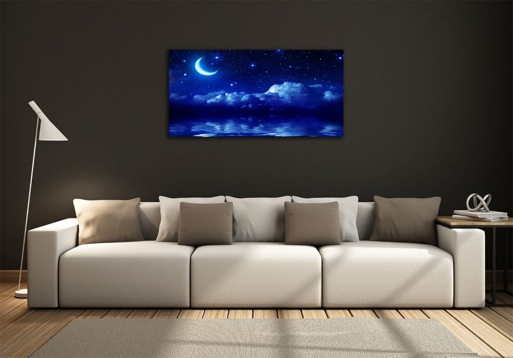 Moderní skleněný obraz z fotografie Noční nebe