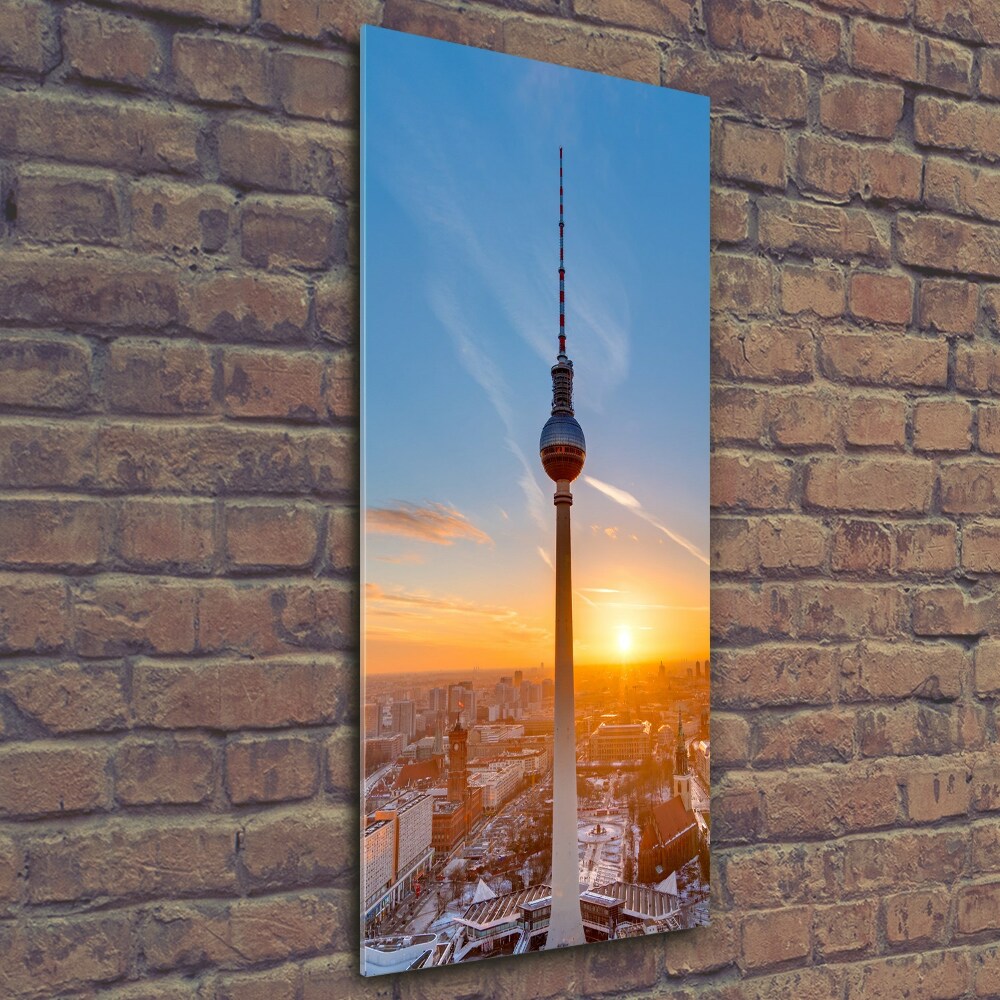 Vertikální Fotoobraz na skle Televizní věž