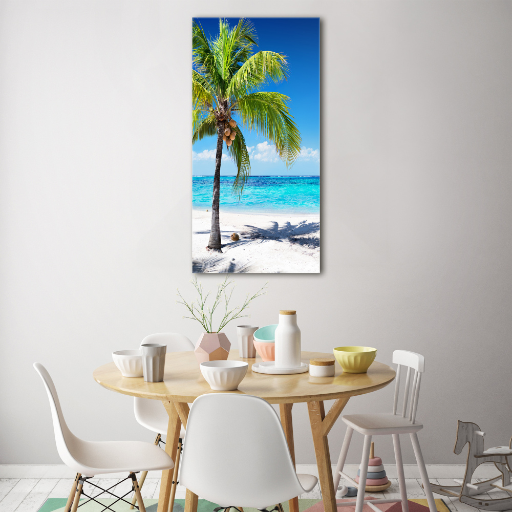 Vertikální Foto obraz skleněný svislý Tropická pláž