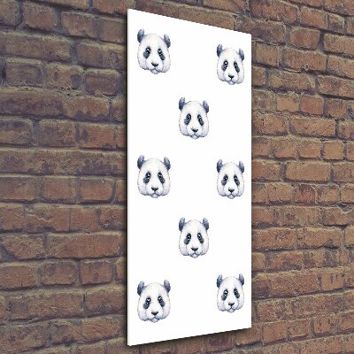 Vertikální Fotoobraz skleněný na stěnu do obýváku Pandy