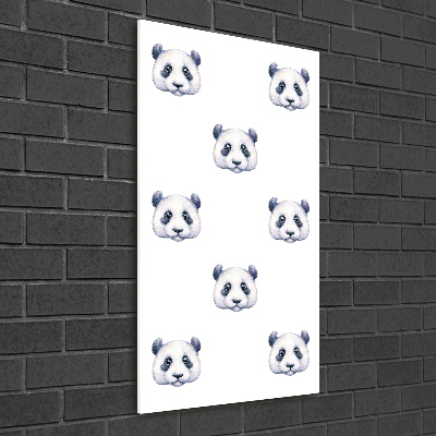 Vertikální Fotoobraz skleněný na stěnu do obýváku Pandy