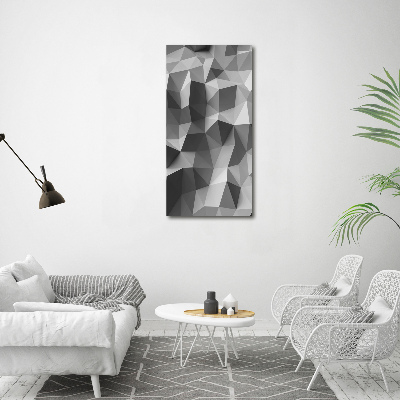 Vertikální Fotoobraz na skle Abstrakce trojúhelníky