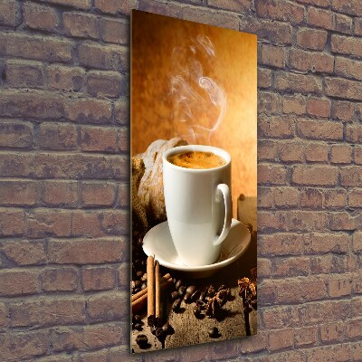 Vertikální Foto obraz fotografie na skle Hrnek kávy