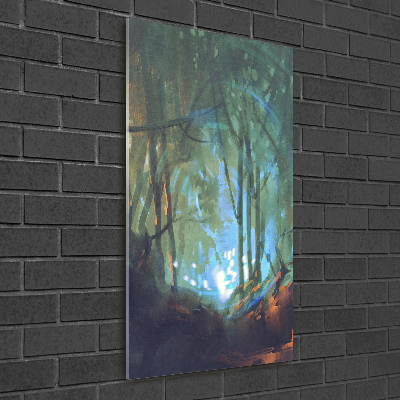 Vertikální Foto obraz sklo tvrzené Mytický les