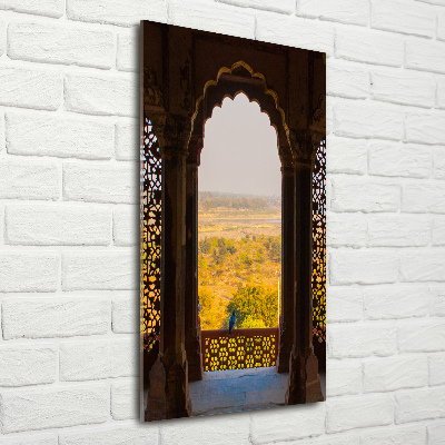 Vertikální Fotoobraz na skle Fort Agra Indie