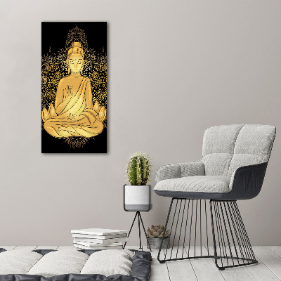 Vertikální Foto-obraz na skle svislý Buddha a mandala