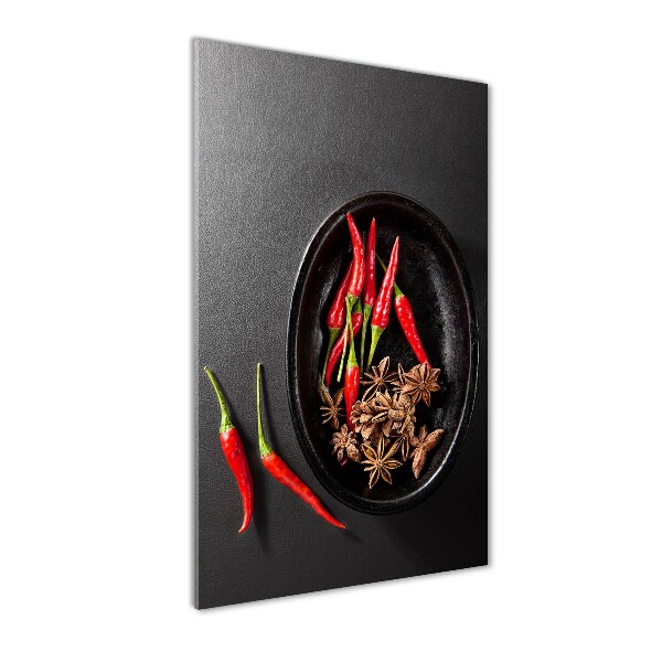 Vertikální Foto obraz skleněný svislý Chilli papričky