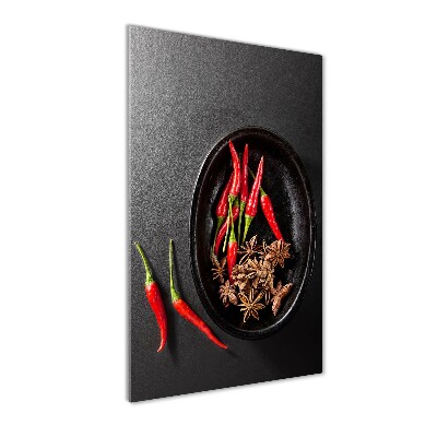 Vertikální Foto obraz skleněný svislý Chilli papričky