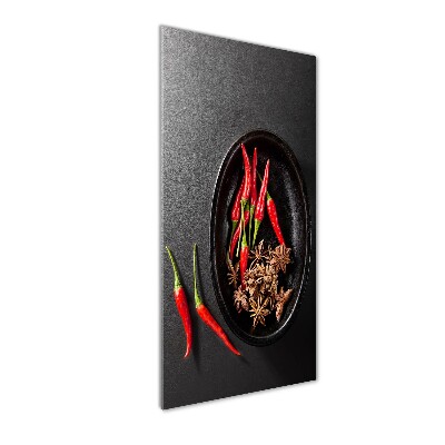 Vertikální Foto obraz skleněný svislý Chilli papričky