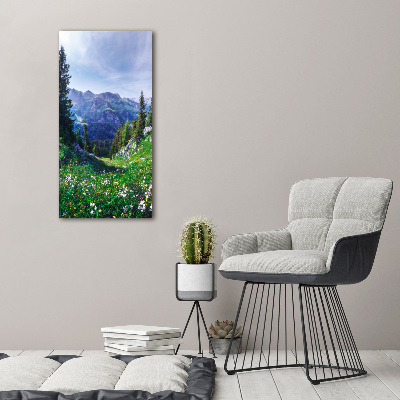 Vertikální Moderní foto obraz na stěnu Alpy