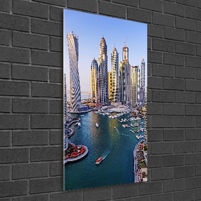 Vertikální Foto obraz sklo tvrzené Zátoka Dubaj