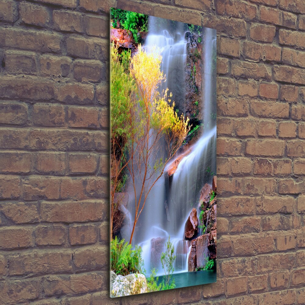 Vertikální Foto-obrah sklo tvrzené Vodopád