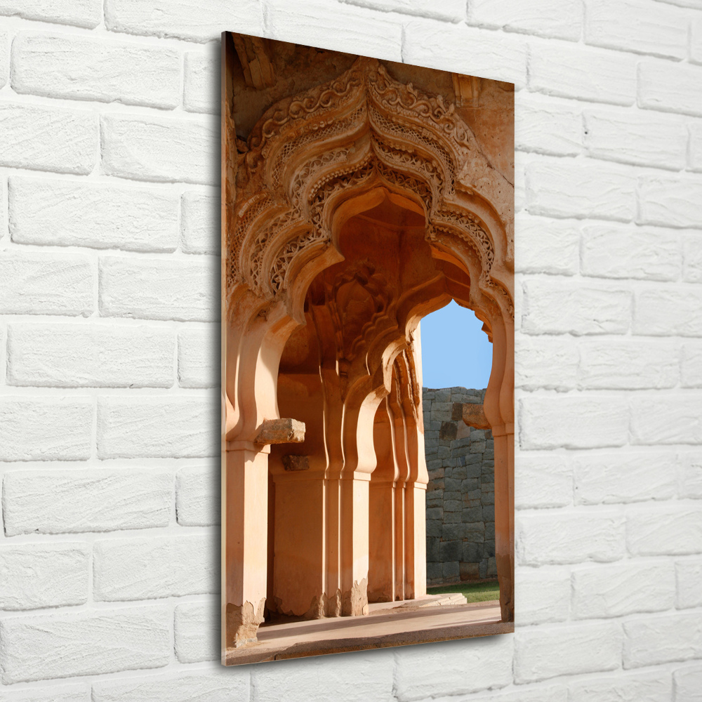 Vertikální Fotoobraz na skle Lotus Mahal Hampi