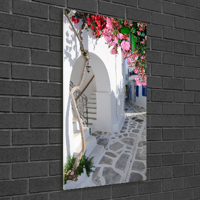 Vertikální Foto obraz sklo tvrzené Řecká vesnice