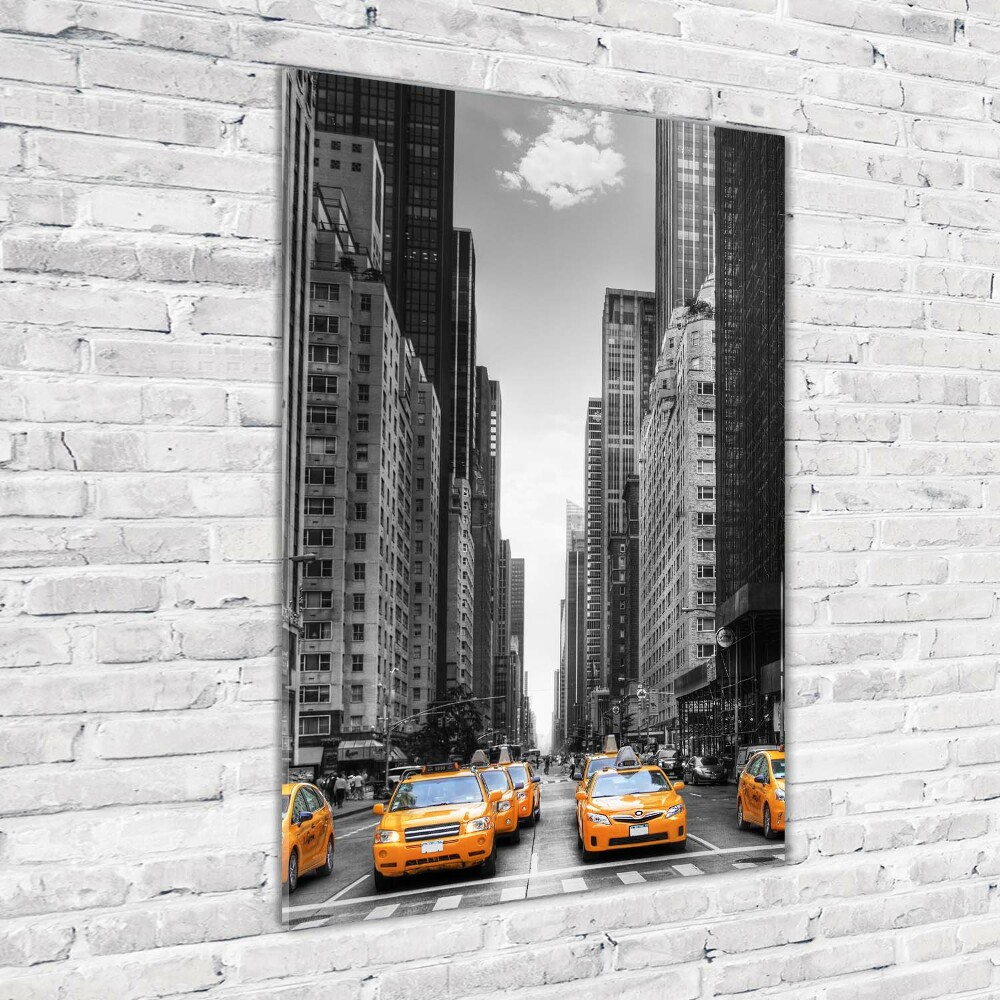 Vertikální Fotoobraz na skle Taxi New York