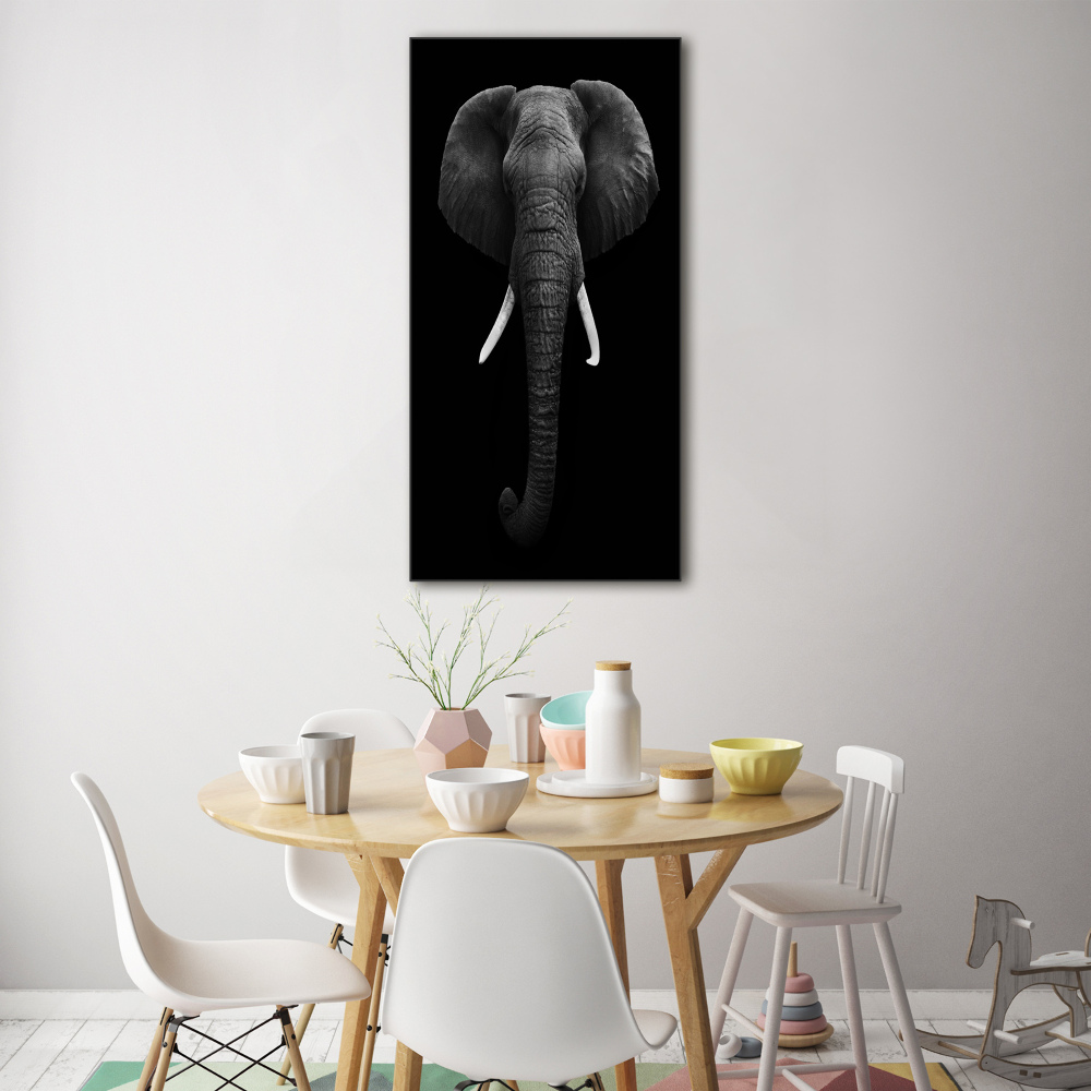 Vertikální Fotoobraz na skle Africký slon