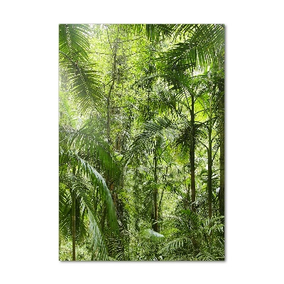 Vertikální Foto obraz sklo tvrzené Deštný prales