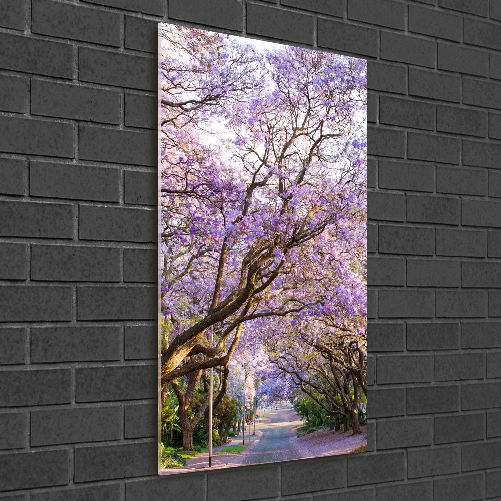 Vertikální Fotoobraz na skle Stezka stromy