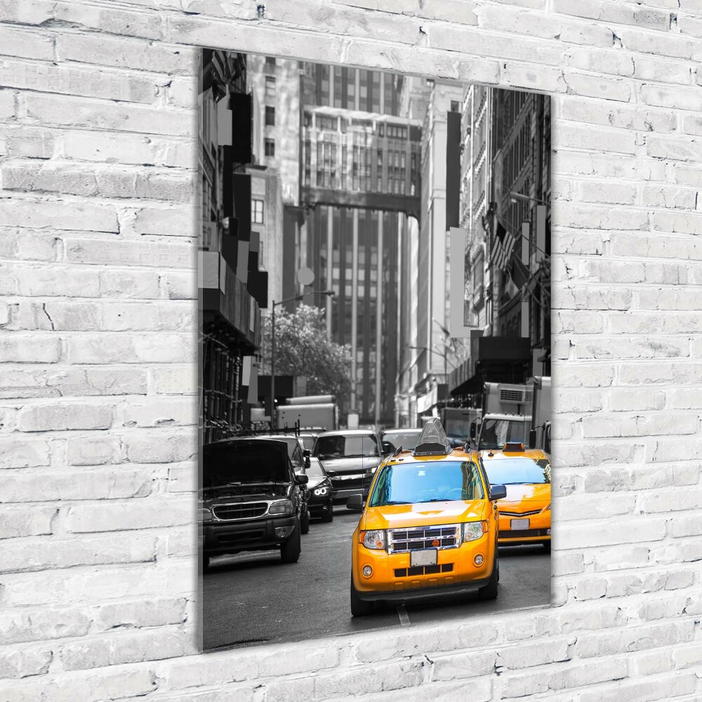 Vertikální Fotoobraz na skle Taxi New York