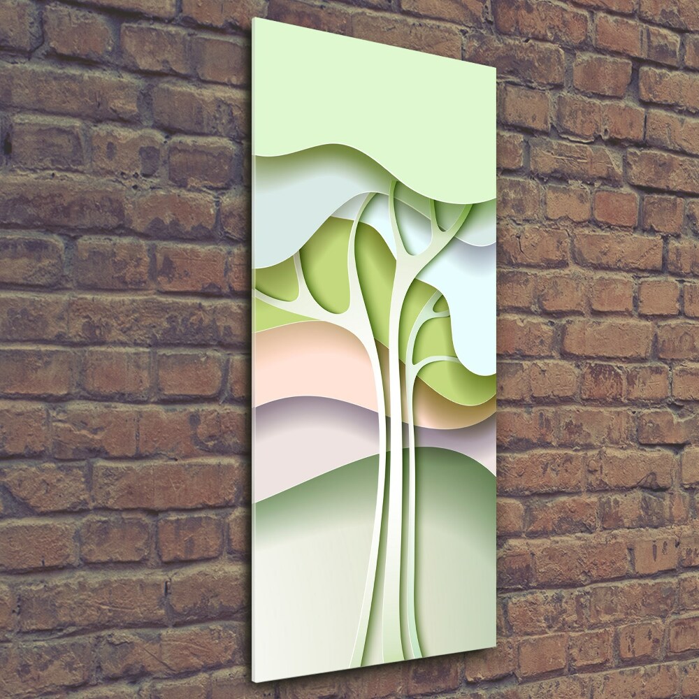 Vertikální Fotoobraz na skle Abstraktní strom