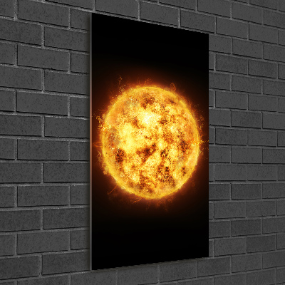 Vertikální Moderní skleněný obraz z fotografie Slunce