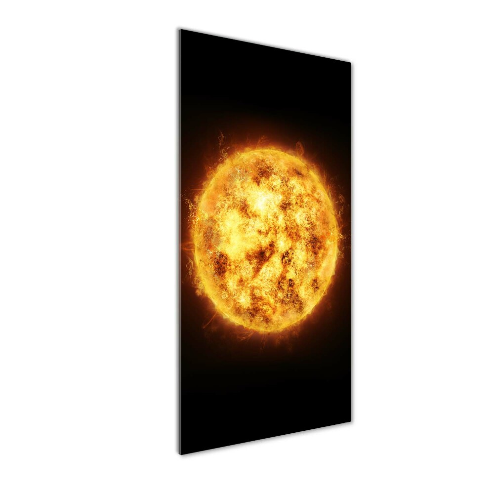 Vertikální Moderní skleněný obraz z fotografie Slunce
