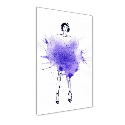 Vertikální Fotoobraz na skle Ilustrace módy