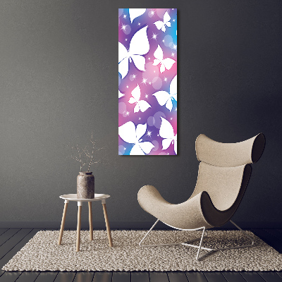 Vertikální Moderní skleněný obraz z fotografie Motýli