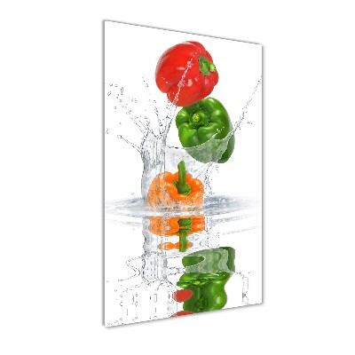 Vertikální Foto-obraz fotografie na skle Paprika