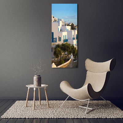 Vertikální Foto obraz fotografie na skle Mykonos Řecko