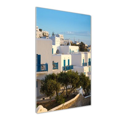 Vertikální Foto obraz fotografie na skle Mykonos Řecko