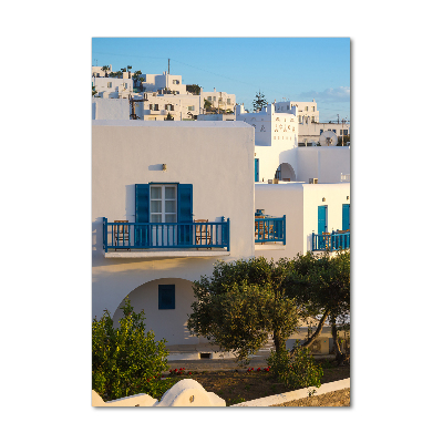 Vertikální Foto obraz fotografie na skle Mykonos Řecko