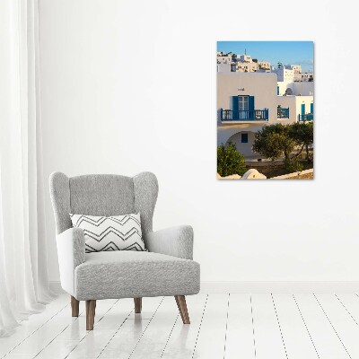 Vertikální Foto obraz fotografie na skle Mykonos Řecko