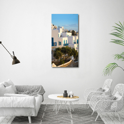 Vertikální Foto obraz fotografie na skle Mykonos Řecko
