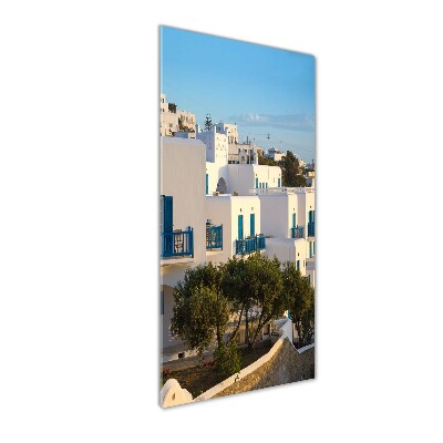 Vertikální Foto obraz fotografie na skle Mykonos Řecko