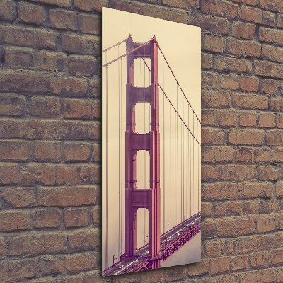 Vertikální Fotoobraz na skle Most San Francisco