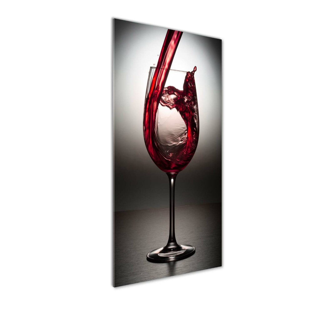 Vertikální Foto obraz sklo tvrzené Červené víno